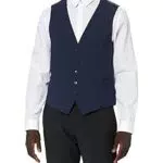 bugatti Herren 780600-99770 Anzugweste, Blau, 56