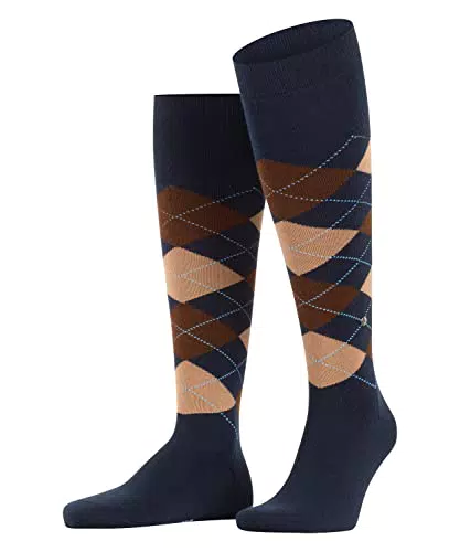 Burlington Herren Kniestrümpfe Edinburgh aus Wolle mit Muster, Lang - Herrensocken.