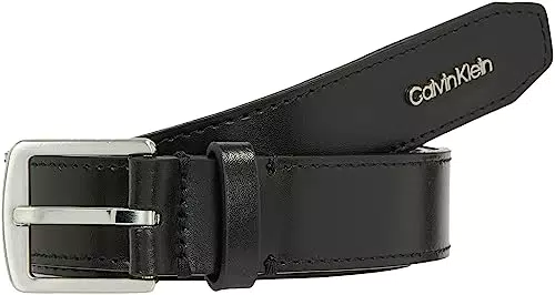 Calvin Klein Damen Ledergürtel 2,5 cm - Schwarz