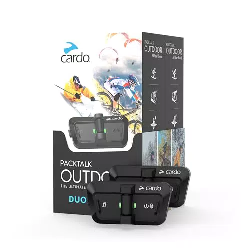 Packtalk Outdoor Duo Pack - Helm-Kommunikationssystem für Ski, Snowboard und Radfahren