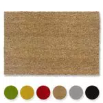 Kokosmatte von Carpido - Rutschfeste Fußmatte für draußen - Nachhaltige Naturfaser - 40x60 cm