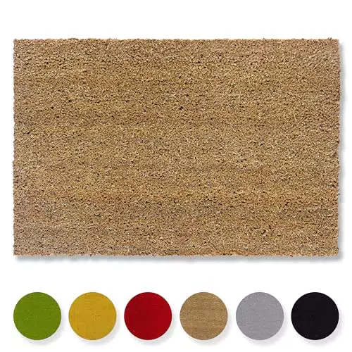 Kokosmatte von Carpido - Rutschfeste Fußmatte für draußen - Nachhaltige Naturfaser - 40x60 cm