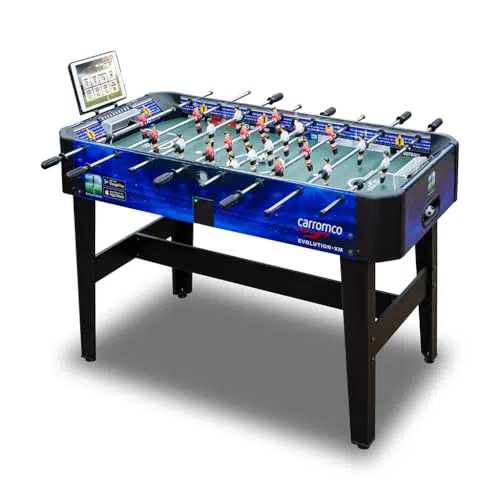 Kicker für Kinder/Jugendliche mit App-Funktion für Stadium-Atmosphäre & Turniere - Carromco Evolution-XM