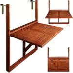 Casaria® Balkontisch klappbar aus wetterfestem FSC®-zertifiziertem Akazienholz