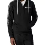 Champion Herren American Tape-Fall Fleece Half Zip Kapuzenpullover