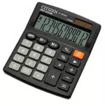 Citizen Taschenrechner SDC812 Büro Tischrechner Dual Power Solar/Batterie