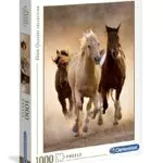 Clementoni Running Horses - Puzzle für die ganze Familie, Erwachsene ab 14 Jahren