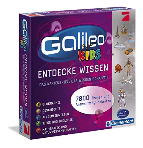 Clementoni Galileo Kids - Wissens-Quiz ab 7 Jahren für die ganze Familie
