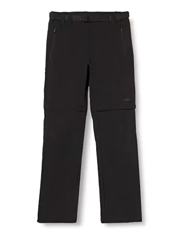 CMP Herren Stretch-Zip-off-Hose - Anthrazit