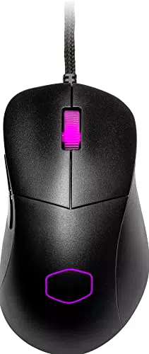 Gaming Maus mit RGB-LED, ultraleichtem Design und optischem PixArt PAW3370-Sensor - Mattschwarz