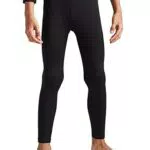 Kinder Kompressionshose für Radsport und Fitness - Innenfleece Winter Schwarz