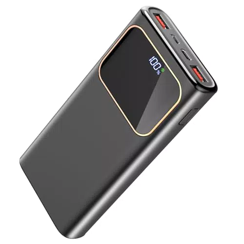 Power Bank 20000mAh mit Schnellladefunktion USB C - Kompatibel mit iPhone, Samsung, Airpods