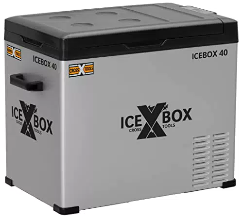 Elektrische Kühlbox von CROSS TOOLS - Kompressor Gefrierbox 37 Liter für Camping und Auto