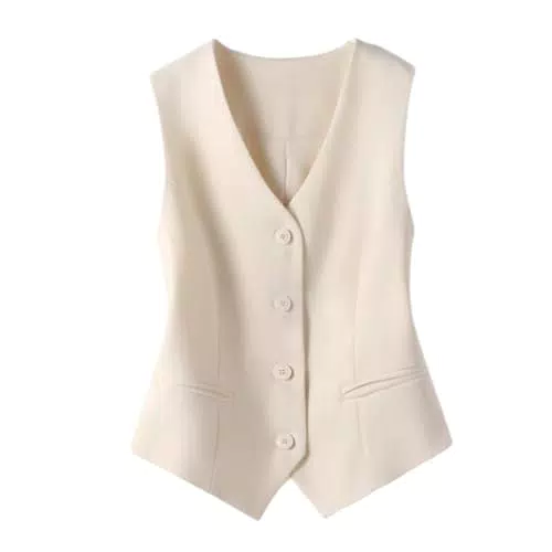 Elegante Damen Anzugweste mit V-Ausschnitt für den perfekten Look