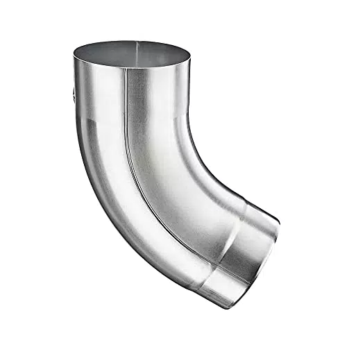 Dachrinnen-Shop.de: Titanzink Einzug rund DN100 / 60° Grad Fallrohrbogen