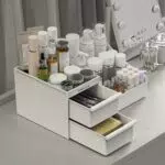 **DancesCat Make Up Organizer mit Schubladen für Kosmetik - Praktische Aufbewahrung für Schminktisch und Waschtisch**
