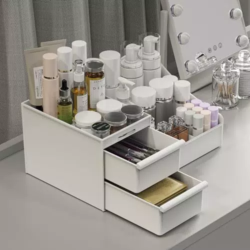 "**DancesCat Make Up Organizer mit Schubladen für Kosmetik - Praktische Aufbewahrung für Schminktisch und Waschtisch**"