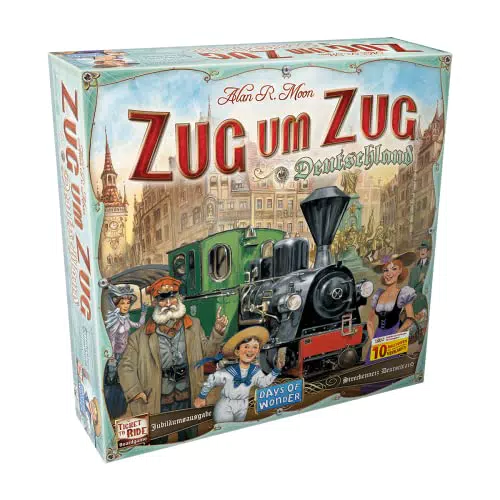 "Days of Wonder Zug um Zug Deutschland - Familienspiel für 2-5 Spieler ab 8 Jahren"