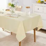 Deconovo Outdoor Tischdecke wasserabweisend und wetterfest, 150x300 cm