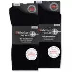 Brandname Diabetikersocken aus 97% Baumwolle, nahtlos & ohne Gummi, Komfortbund für Damen & Herren