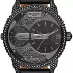 Herren Armbanduhr Diesel Analog Quarz Leder DZ7328
