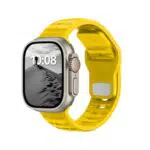 DONEGANI UC1 Armband für Apple Watch Sport Series - Silikon Strap in Zitronengelb
