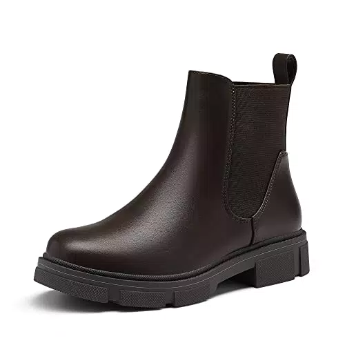 DREAM PAIRS Damen Chelsea Stiefel - Modischer Stiefeletten Boot für Damen