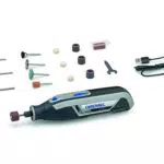 Dremel Lite 7760 Akku Multifunktionswerkzeug - Set mit 15 Zubehörteilen - Variable Drehzahl 8.000-25.000 U/min - für Schnitzen, Gravieren, Schleifen, Polieren - Schwarz