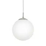 Pendelleuchte aus Metall und Glas, E27 Fassung, Ø 30 cm