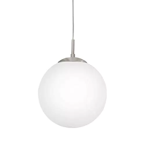 Pendelleuchte aus Metall und Glas, E27 Fassung, Ø 30 cm