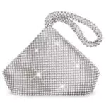 ELEOPTION Damen Clutch Strass Handtasche für Party und Hochzeit