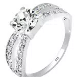 Elli Damen Ring mit Kristall in 925 Sterling Silber
