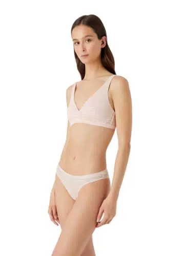 Emporio Armani Damen Bralette mit All-Over-Logo-Mesh - Modell: Women's Bra - Nude