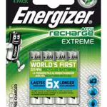 Energizer Batterien AA, wiederaufladbar, 4 Stück, Recharge Extreme