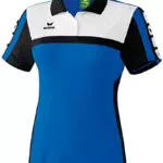 Erima Damen Classic 5-C Poloshirt, New royal/schwarz/weiß