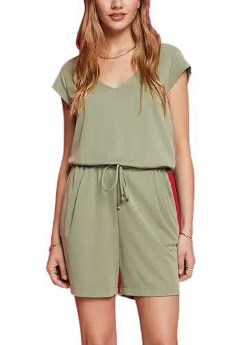ESPRIT Damen 063EE1L302 Overalls, 461/DARK Turquoise 2