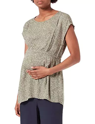 ESPRIT Maternity Damen Blouse Nursing Short Sleeve Allover Print Bluse