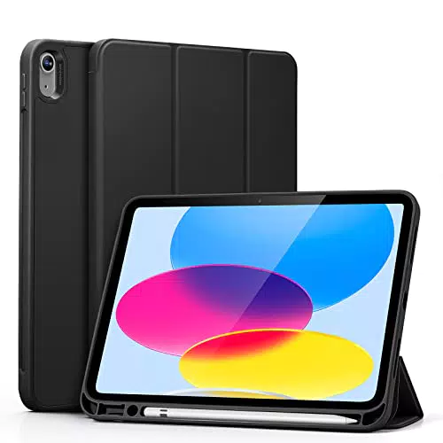ESR iPad 10 Generation 2022 Hülle mit Stifthalter und Dual-Winkel Ständer - Schwarz