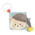 Fehn Soft Bilderbuch Bruno - Stoffbuch mit Tiermotiven für Babys und Kinder - Knisterbuch zum Aufhängen