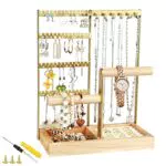 Schmuckständer Mehrschichtige Schmuckhalter für Ketten, Ohrringe, Ringe, Armbänder und Uhren