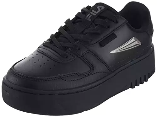 FILA Damen FXVENTUNO Platform wmn Sneaker, Black-Silver