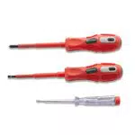 Elektriker-Schraubendreher-Set von FINDER: Schlitz- und Kreuzschlitzschraubendreher mit elektrischem Stift