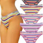 FINETOO Damen Baumwollslips - Sportliche Hipster Unterwäsche