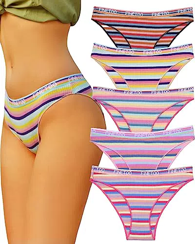 "FINETOO Damen Baumwollslips - Sportliche Hipster Unterwäsche"