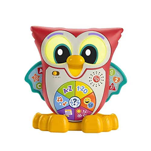 Fisher-Price Interaktives Lern-Spielzeug Schlaue Eule - Musik und Lichter
