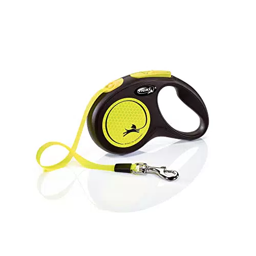 Flexi - Klassische ausziehbare Hundeleine für Hunde bis 50 kg - Ultrastarker Gurt - 360° Führungs- und Bremssystem