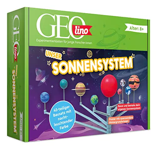 FRANZIS GEOlino Unser Sonnensystem Bausatz für Kinder ab 8 Jahren
