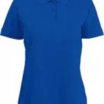 Fruit of the Loom Damen Polo-Shirt, Blau, Medium