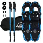 FunWater 3-in-1 Leichte Schneeschuhe für Herren und Damen mit Größenverstellbaren Trekking Stöcken