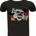 Kinder Fußball T-Shirt Deutschland EM Jungen - Blau/Schwarz/Grau